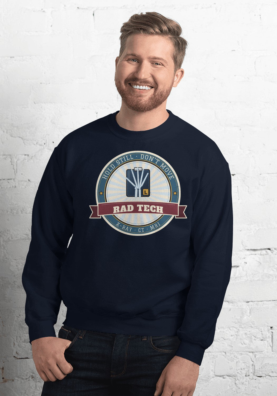 Rad Tech sweatshirt in Navy