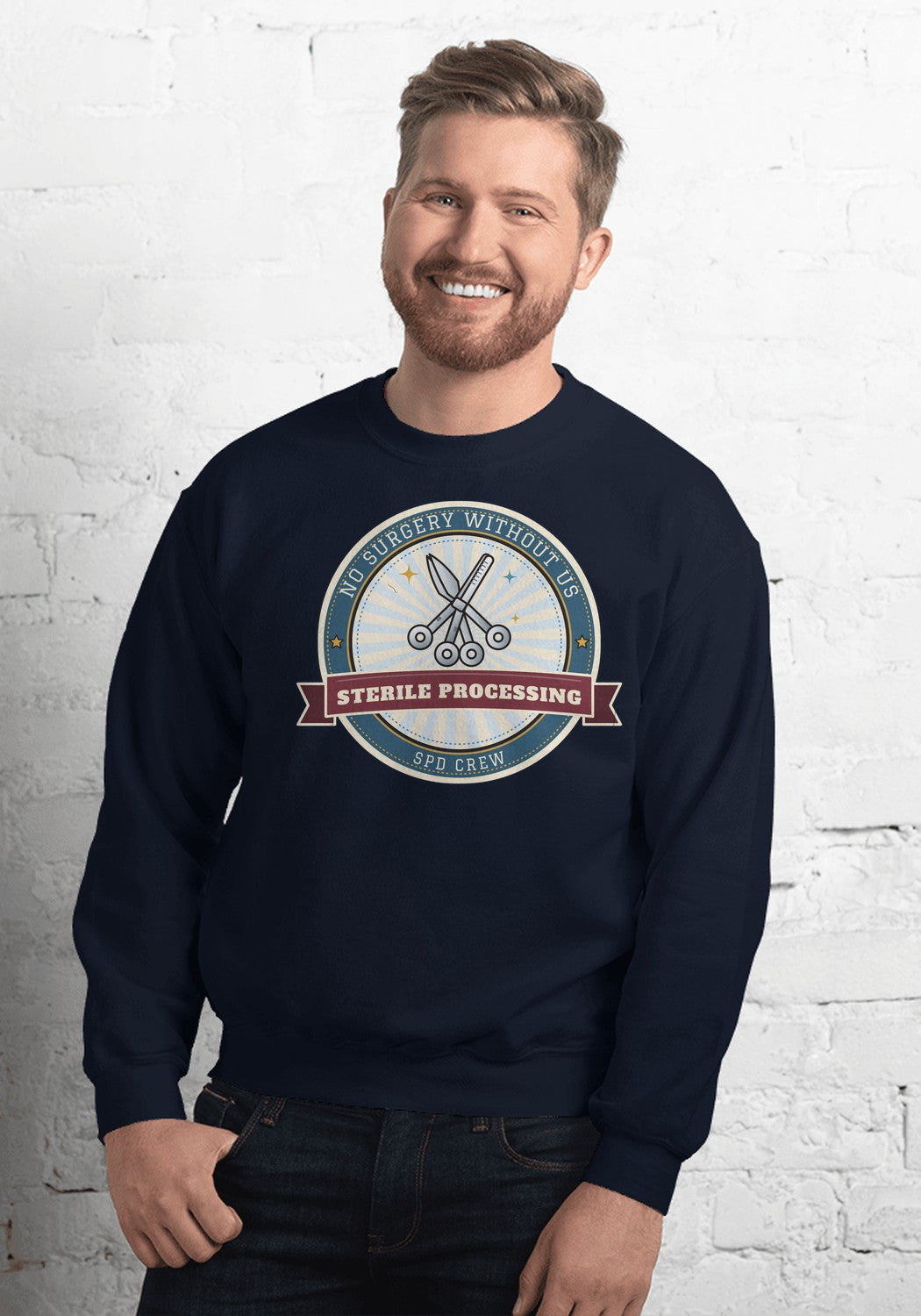Sterile Processing sweatshirt in Navy