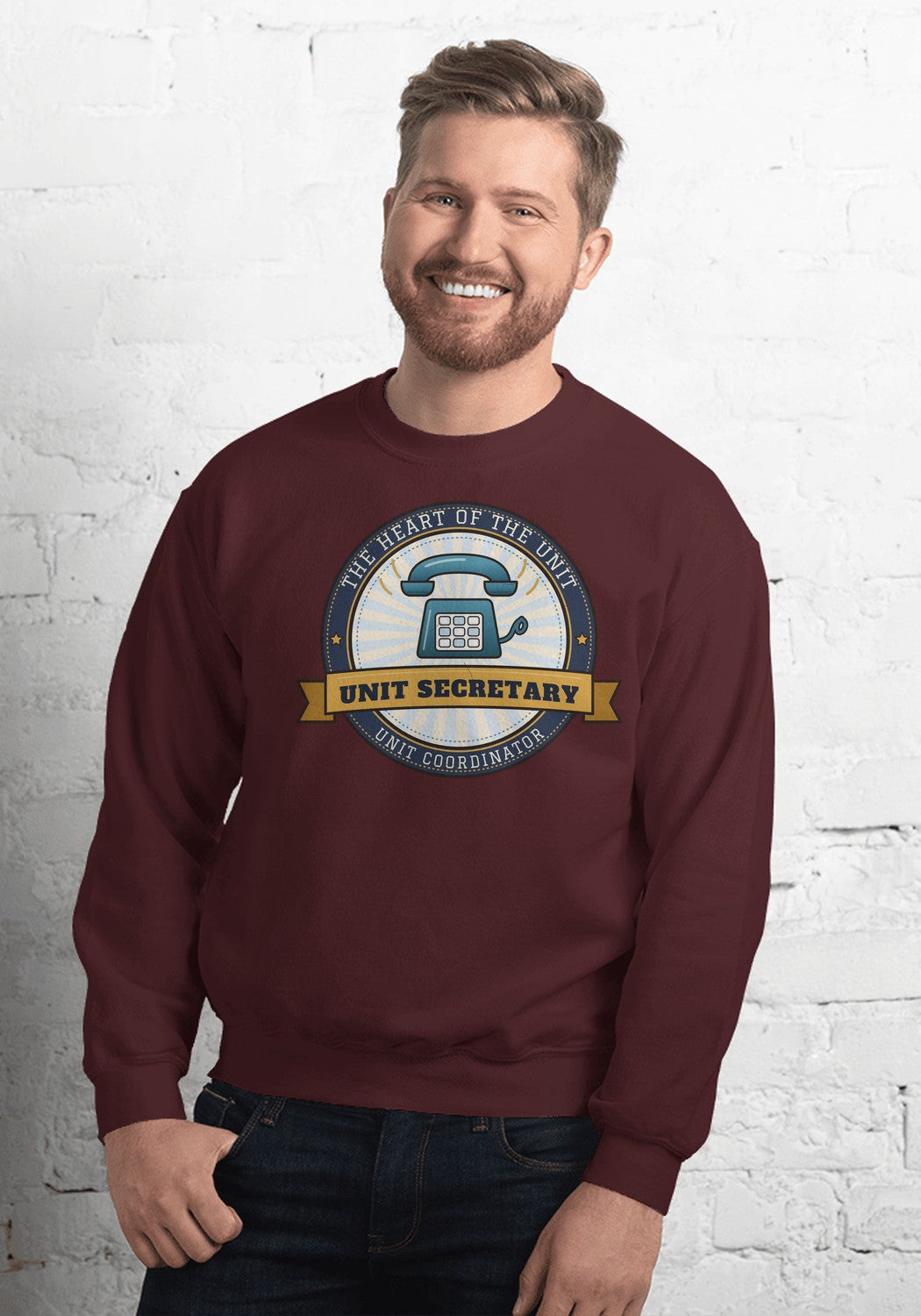 Unit Secretary sweatshirt in Maroon