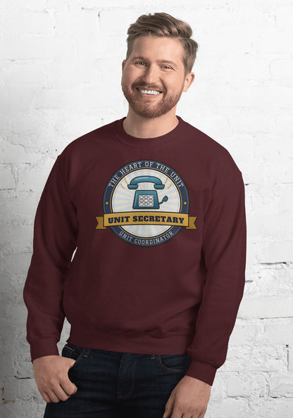 Unit Secretary sweatshirt in Maroon