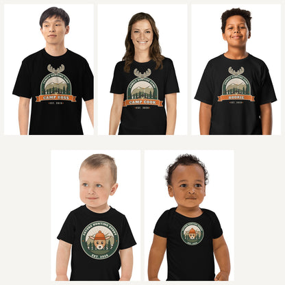Hunting Season Family Shirts in Black, family set