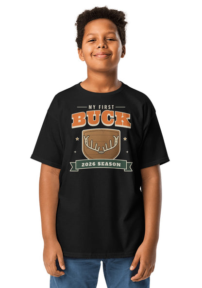My First Buck 2026 t-shirt in Black
