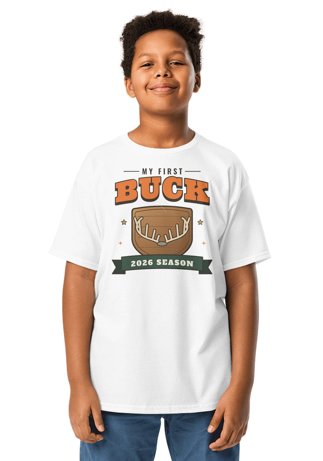 My First Buck 2026 t-shirt in White