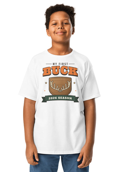 My First Buck 2026 t-shirt in White