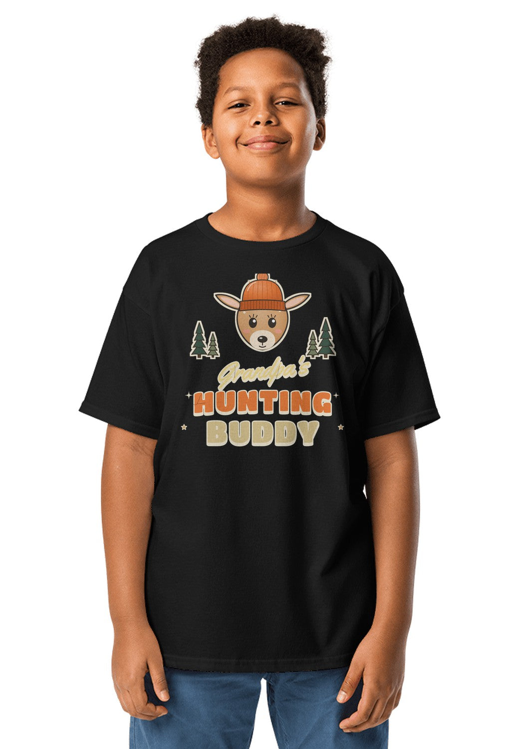 Grandpa's Hunting Buddy t-shirt in Black