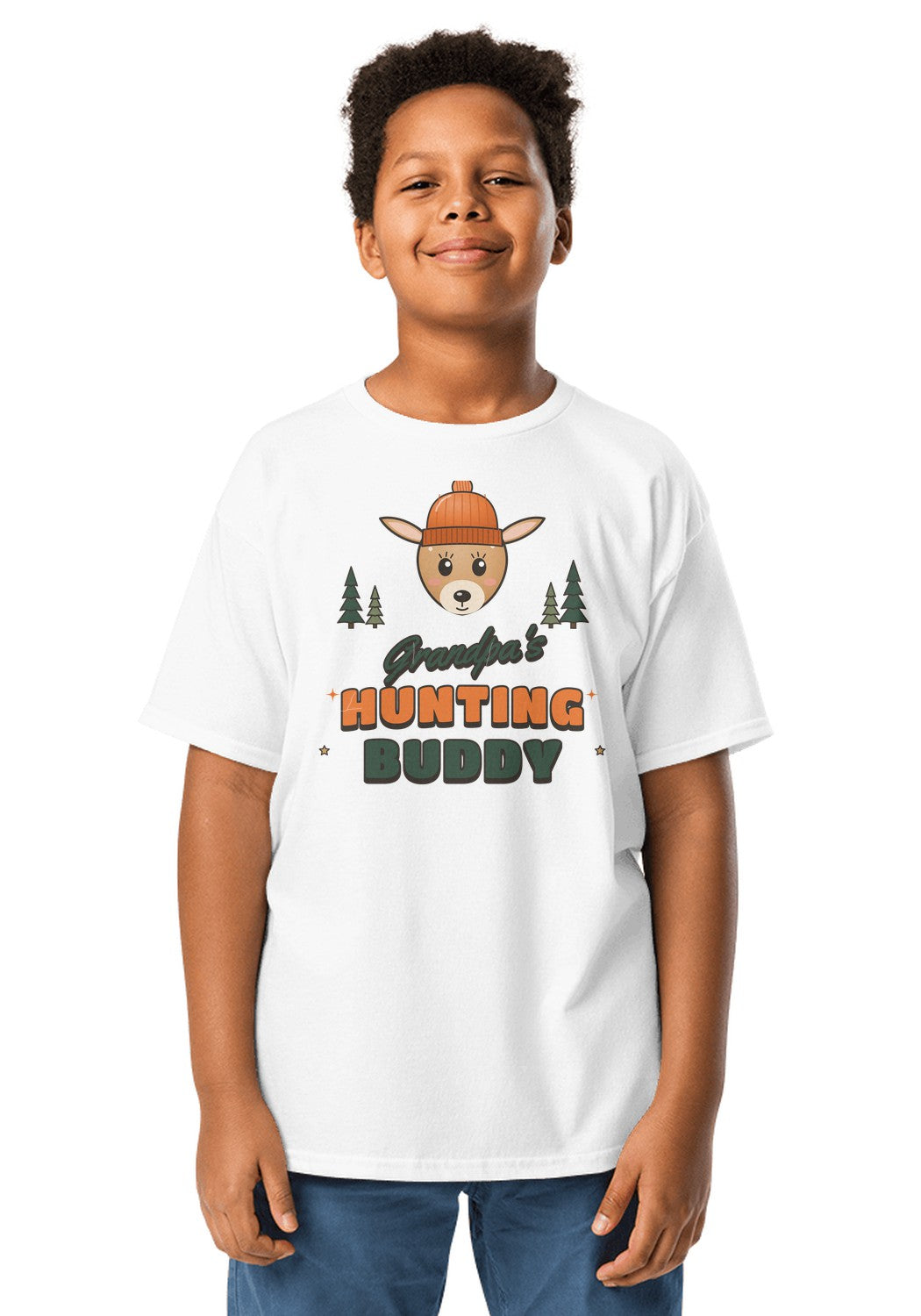 Grandpa's Hunting Buddy t-shirt in White