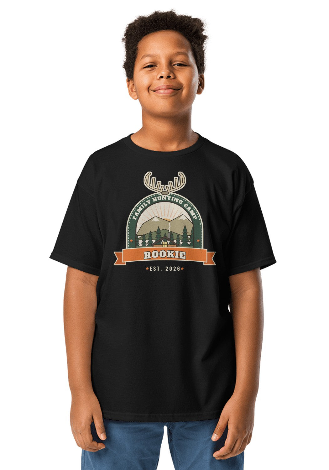 Rookie Hunter t-shirt in Black