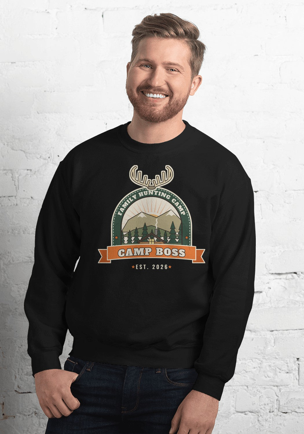 Camp Boss sweatshirt in Black