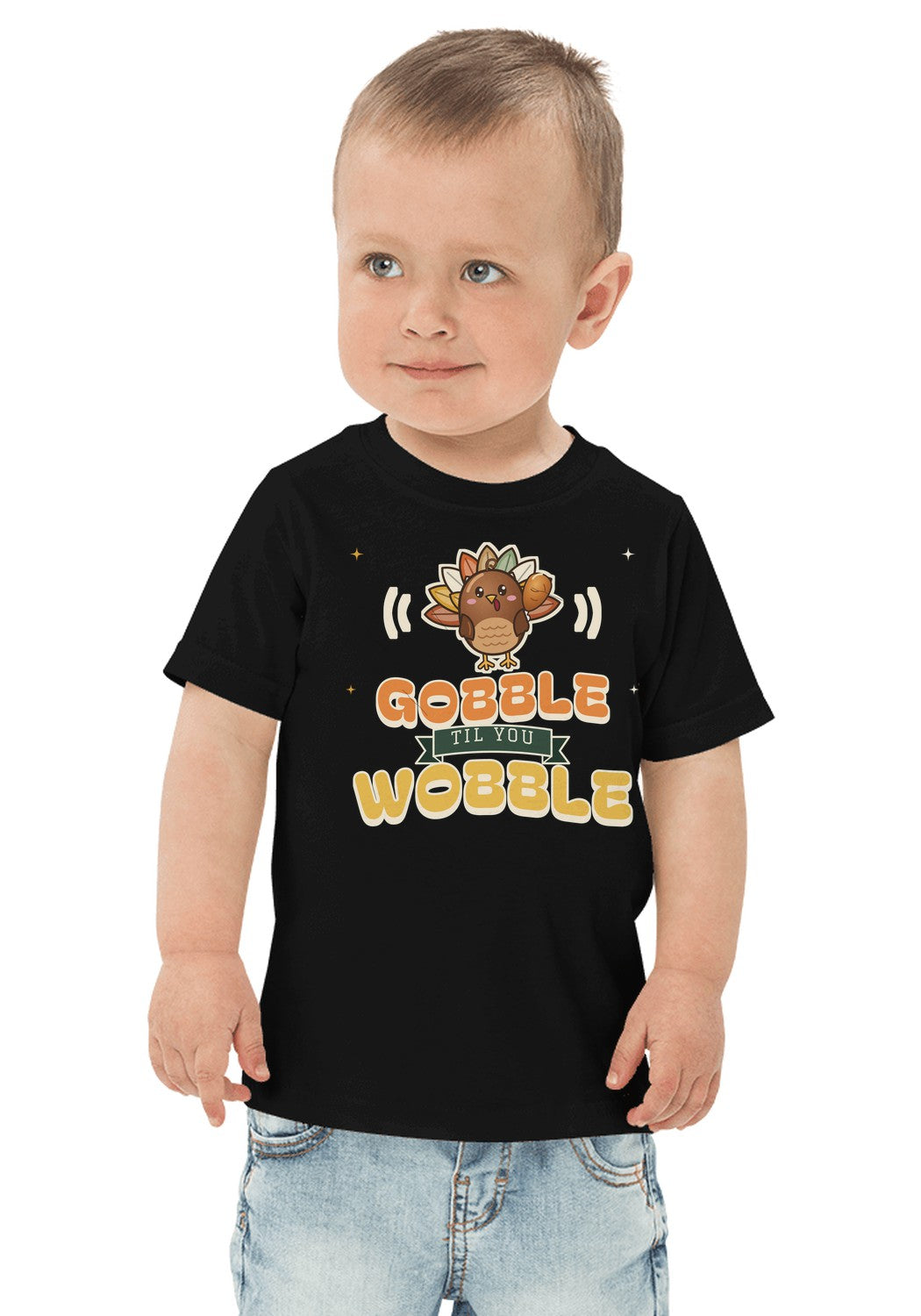 Gobble Til You Wobble t-shirt in Black