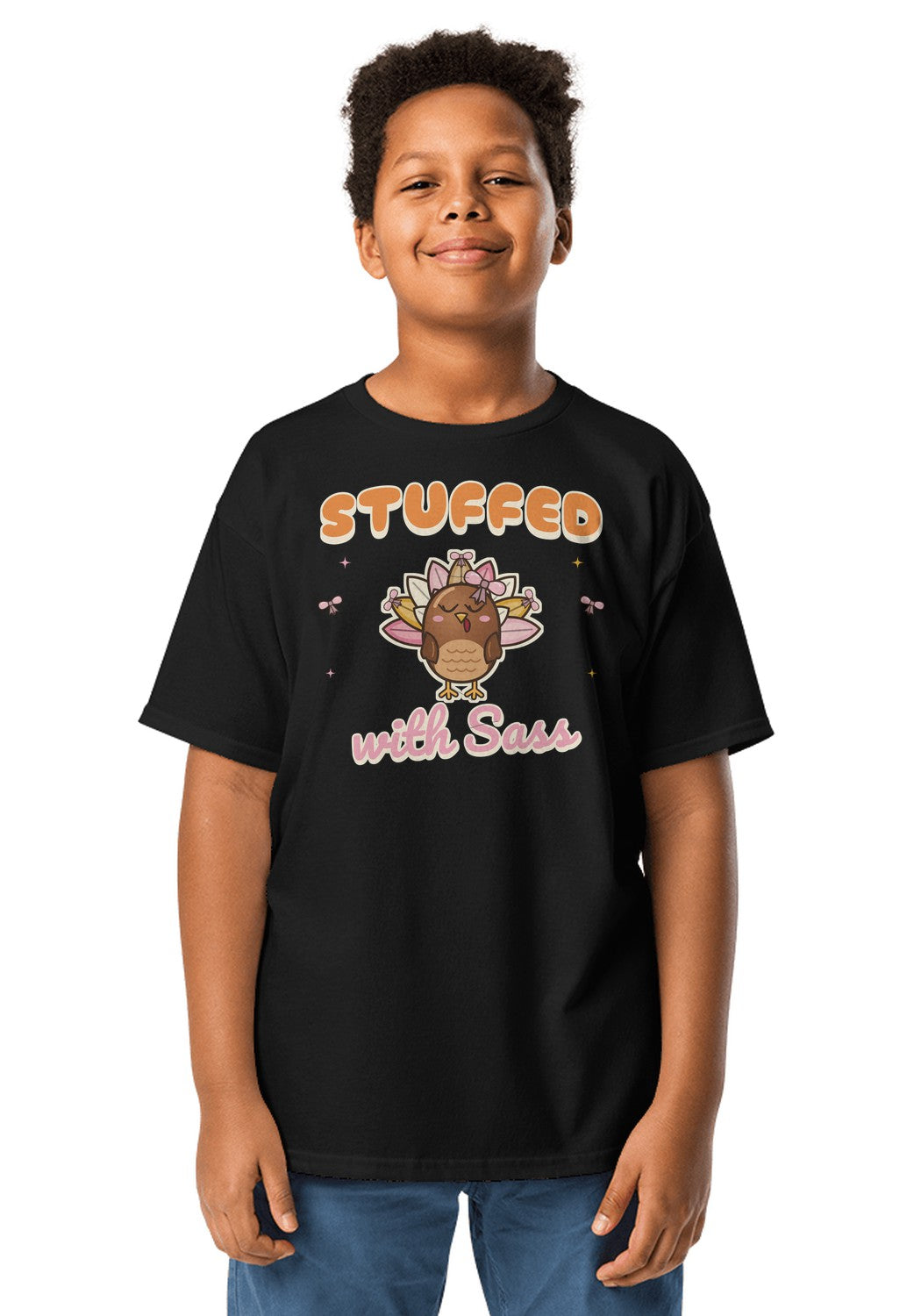 Stuffed With Sass t-shirt in Black