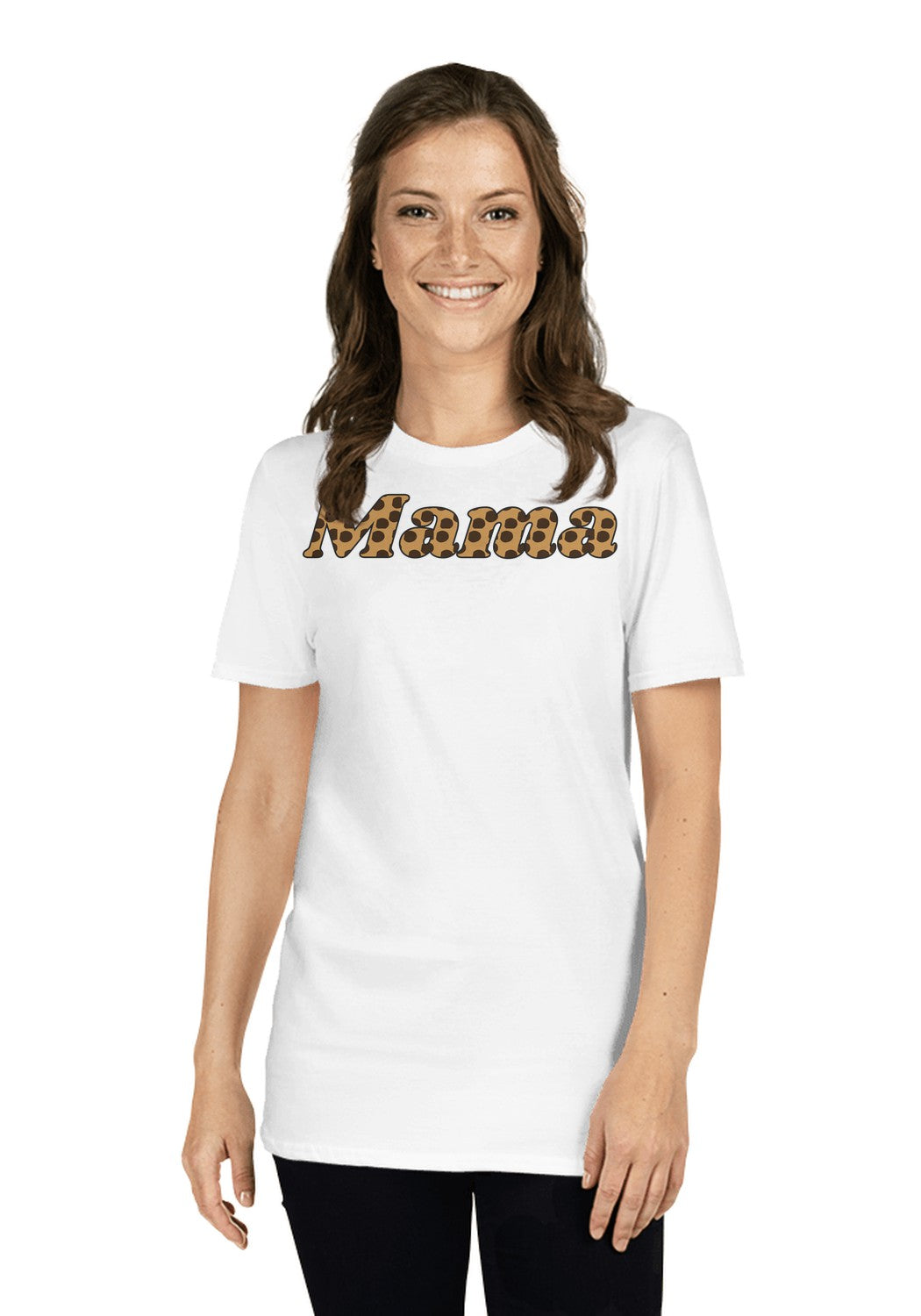 Leopard Mama t-shirt in White