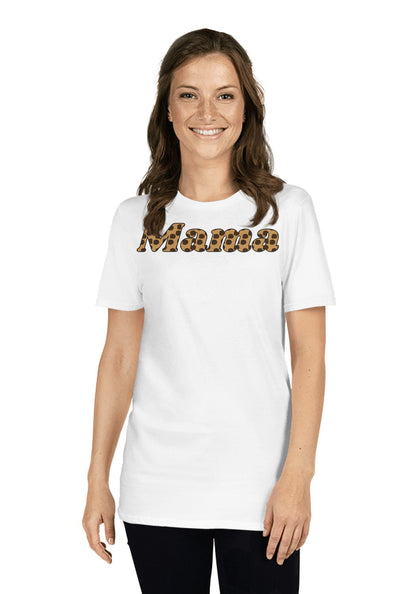 Leopard Mama t-shirt in White