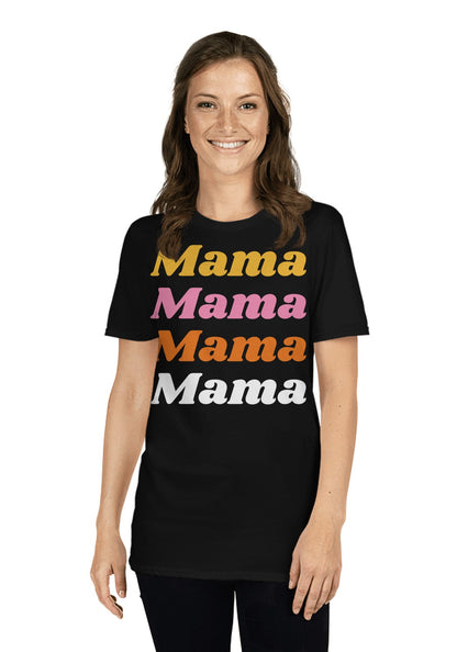 Mama Retro t-shirt in Black