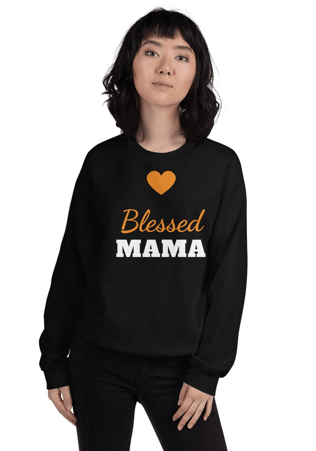 Blessed Mama sweatshirt in Black