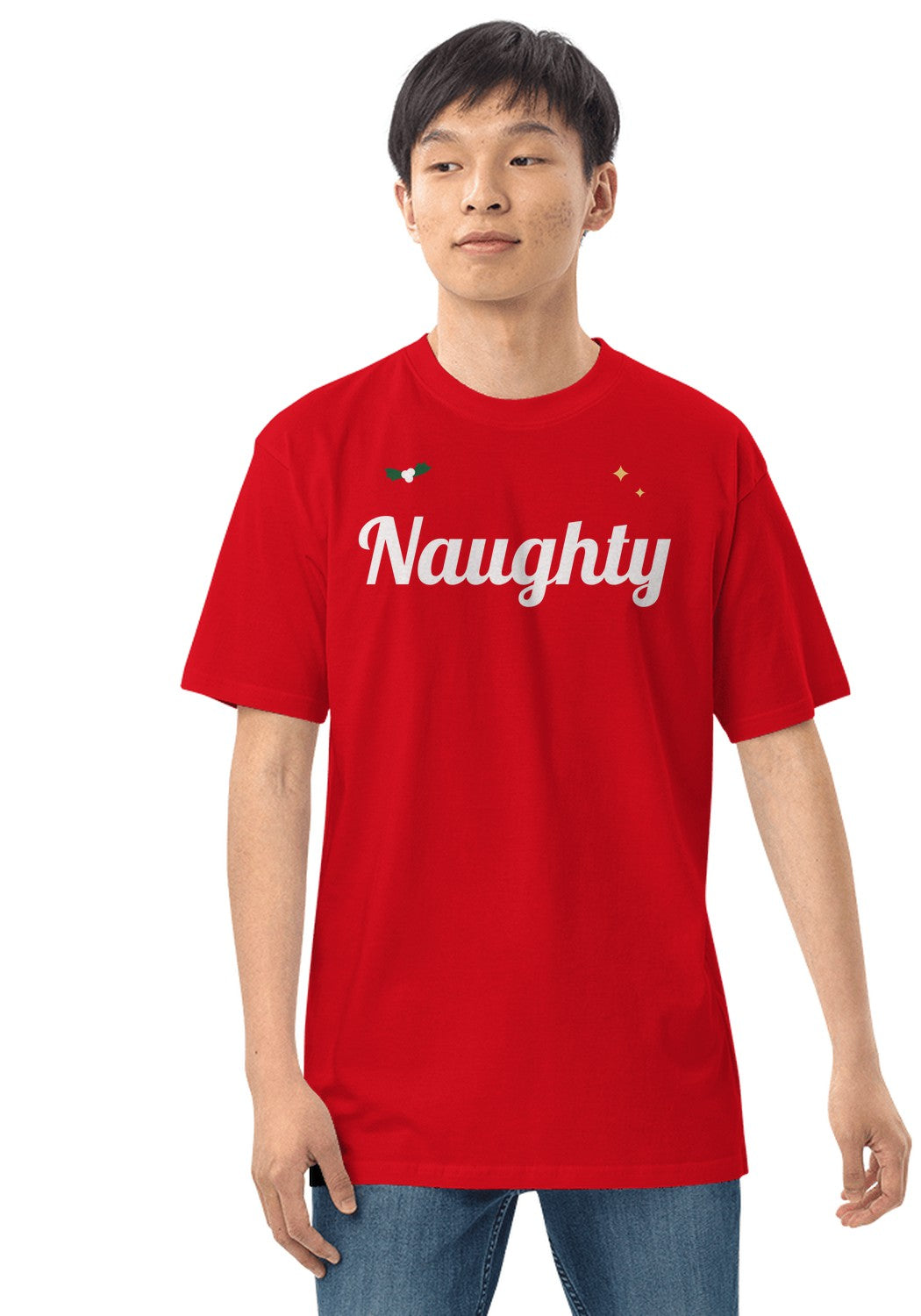 Naughty t-shirt in Red