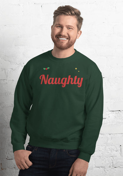 Naughty sweatshirt in Forest Green