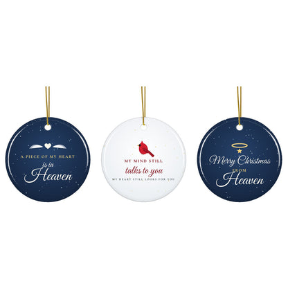 Memorial Christmas ornament: all designs