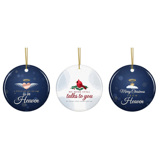 Memorial Christmas ornament: all designs