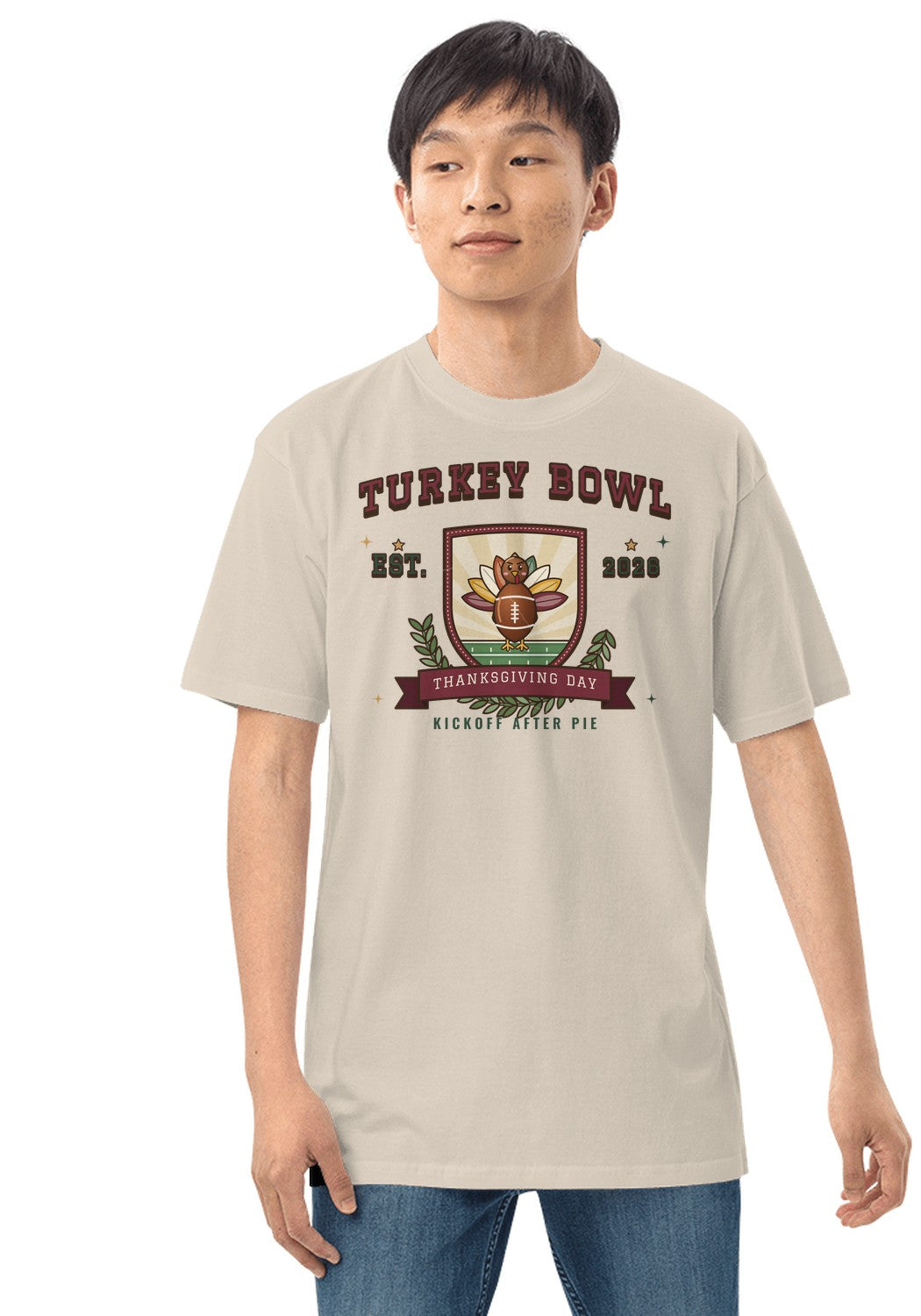 Turkey Bowl 2026 t-shirt in Heather Dust