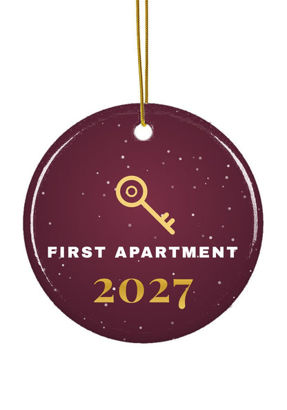 First Apartment ornament, circle shape