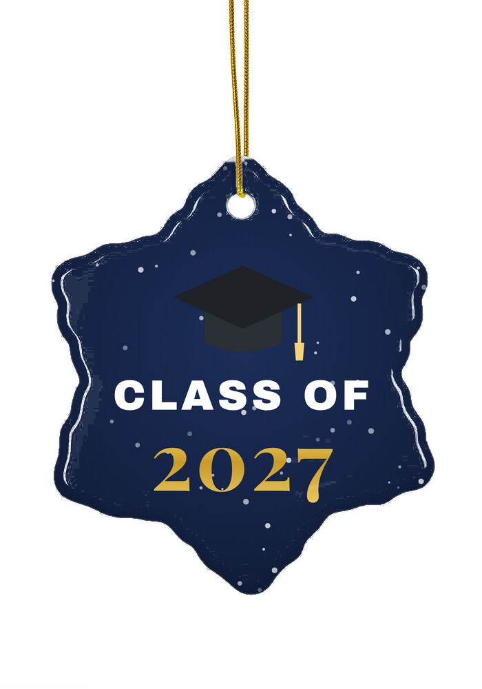 Class of (Graduate) ornament, snowflake shape