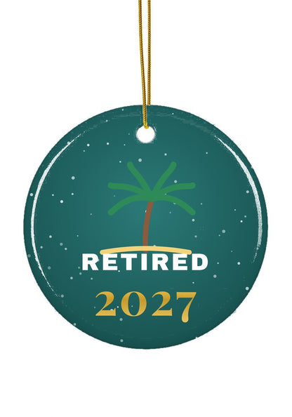 Retired ornament, circle shape