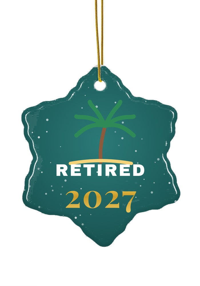 Retired ornament, snowflake shape