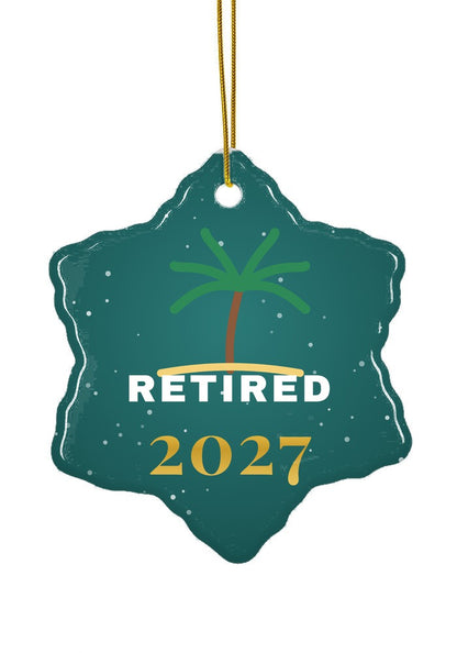 Retired ornament, snowflake shape