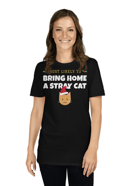 Bring Home a Stray Cat t-shirt in Black