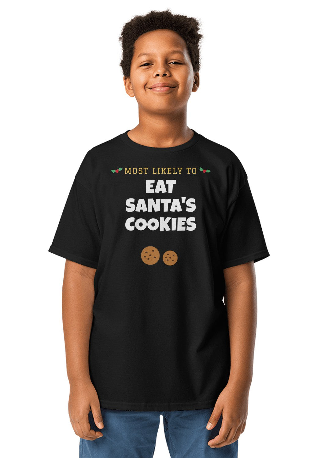 Eat Santa's Cookies t-shirt in Black