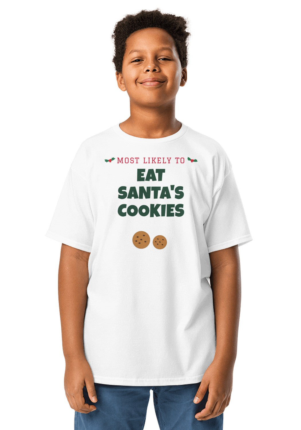 Eat Santa's Cookies t-shirt in White