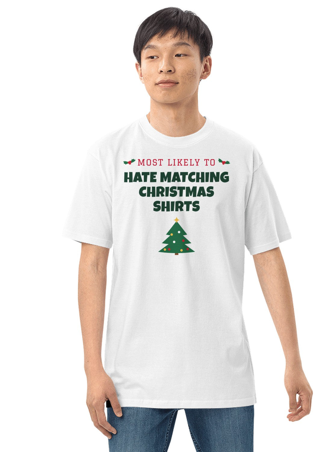 Hate Matching Christmas Shirts t-shirt in White