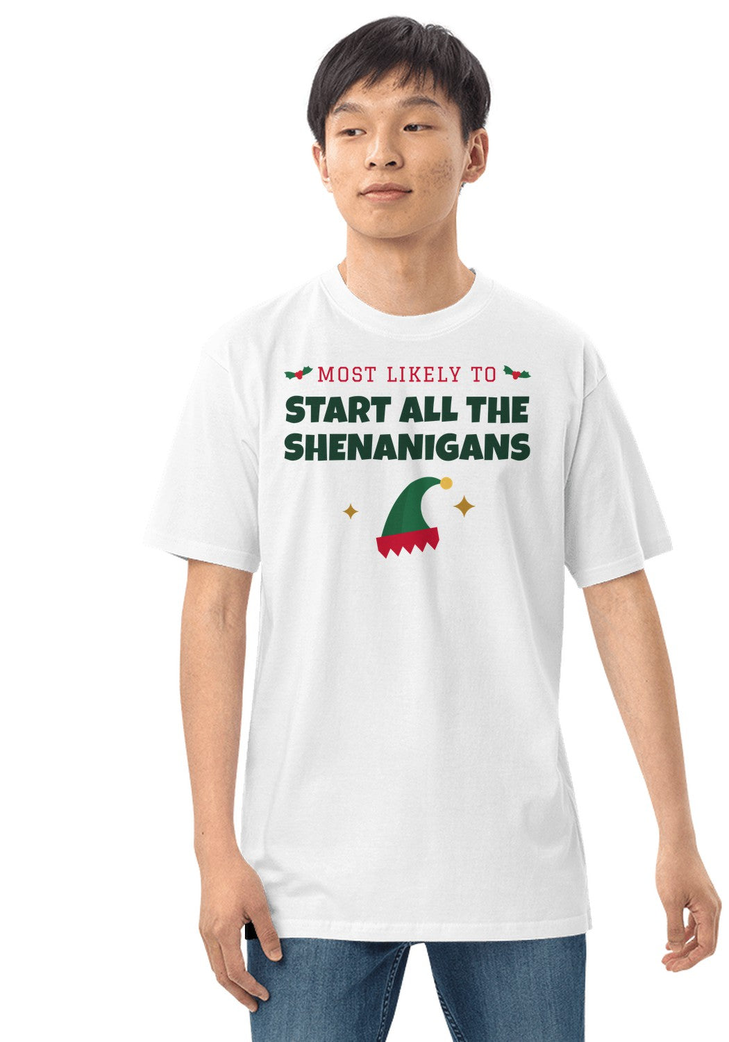 Start All the Shenanigans t-shirt in White