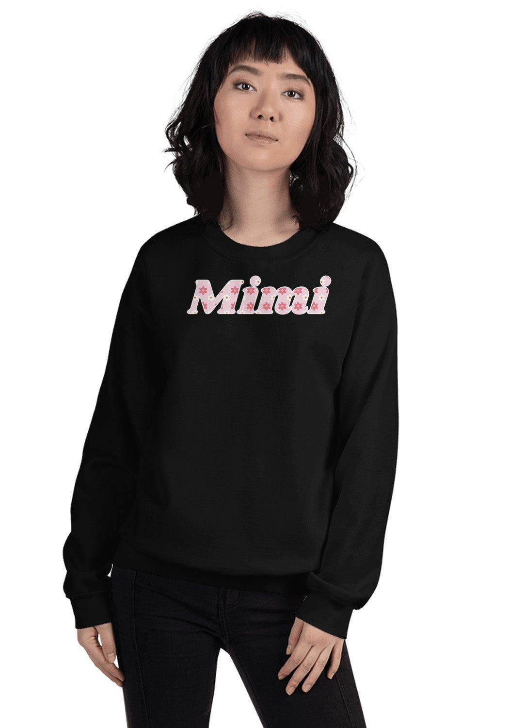 Floral Mimi sweatshirt in Black