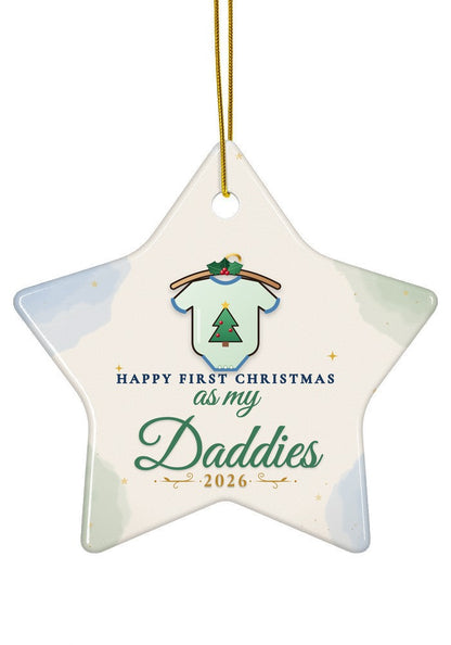 As My Daddies ornament, star shape