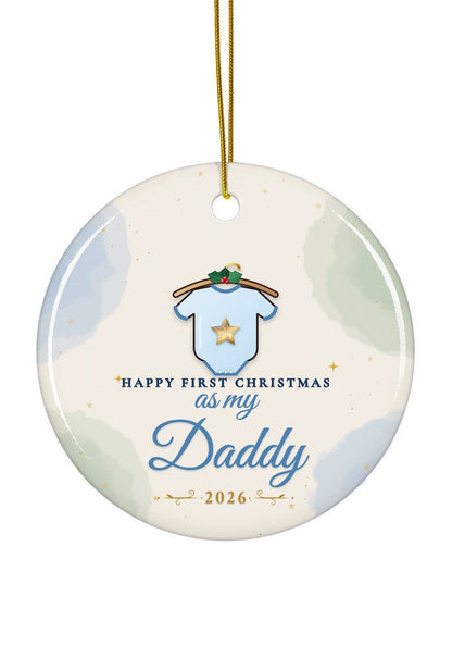 As My Daddy ornament, circle shape