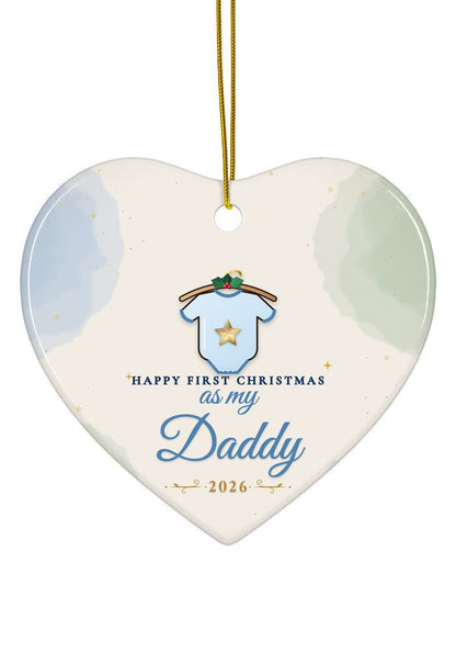 As My Daddy ornament, heart shape