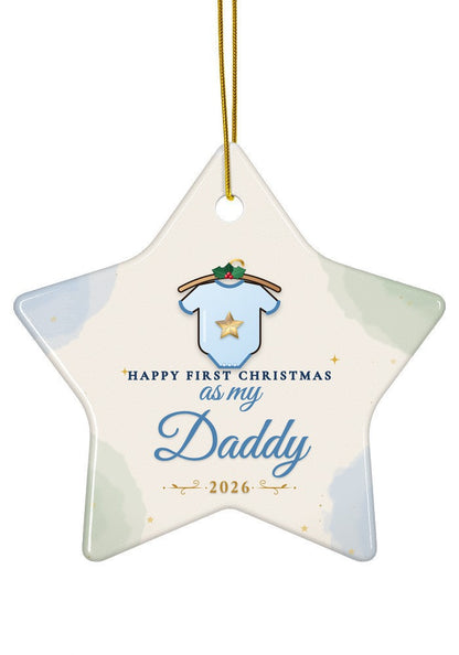 As My Daddy ornament, star shape