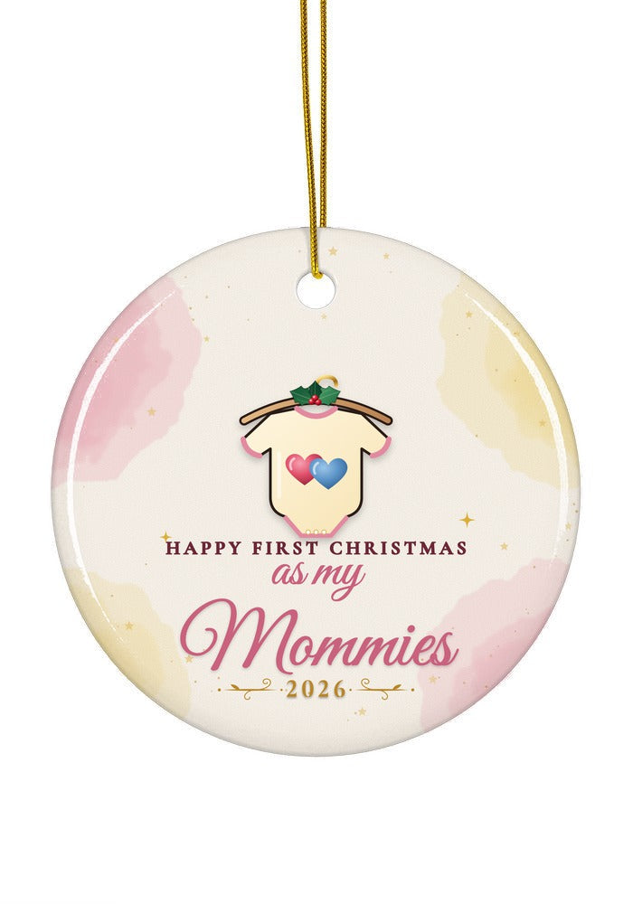 As My Mommies ornament, circle shape