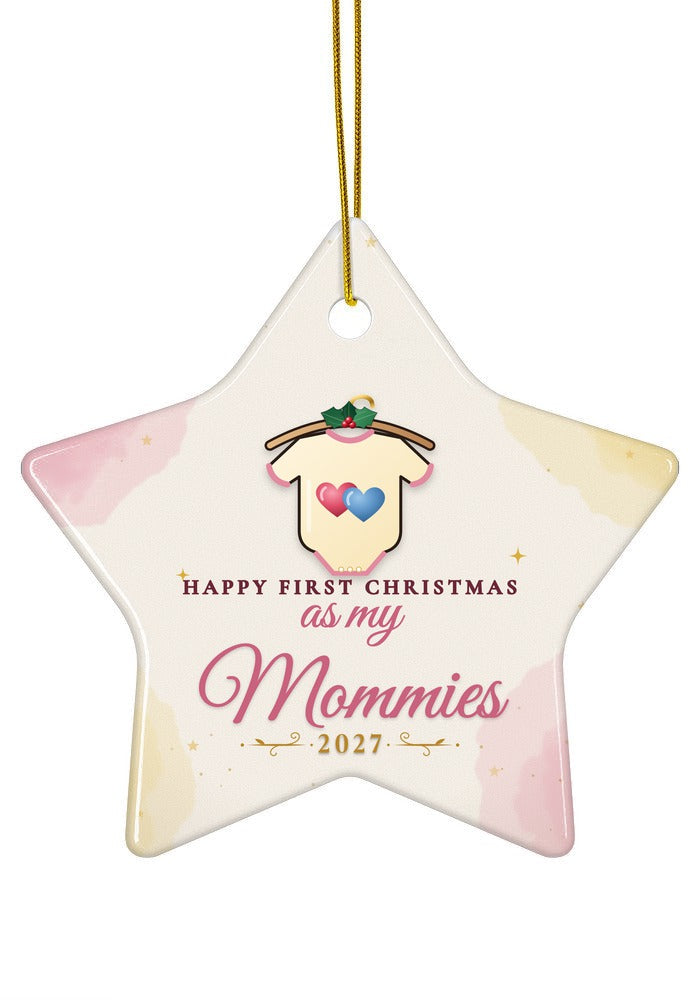 As My Mommies ornament dated 2027, star shape