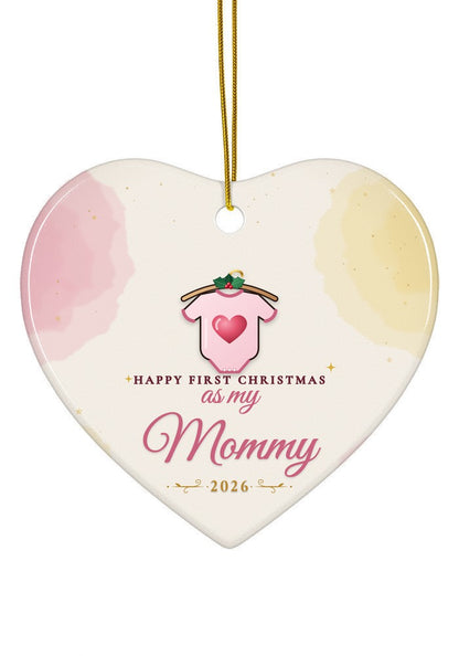 As My Mommy ornament, heart shape