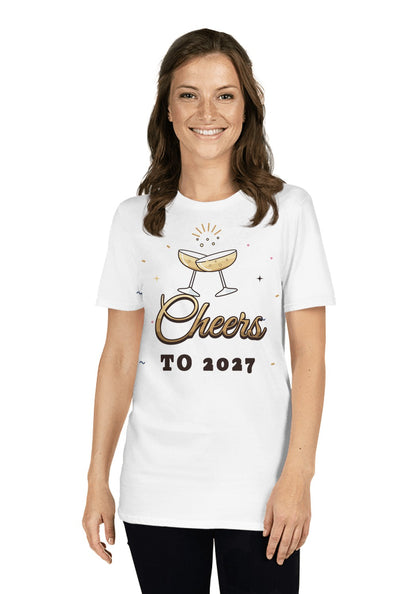 Cheers to 2027 t-shirt in White