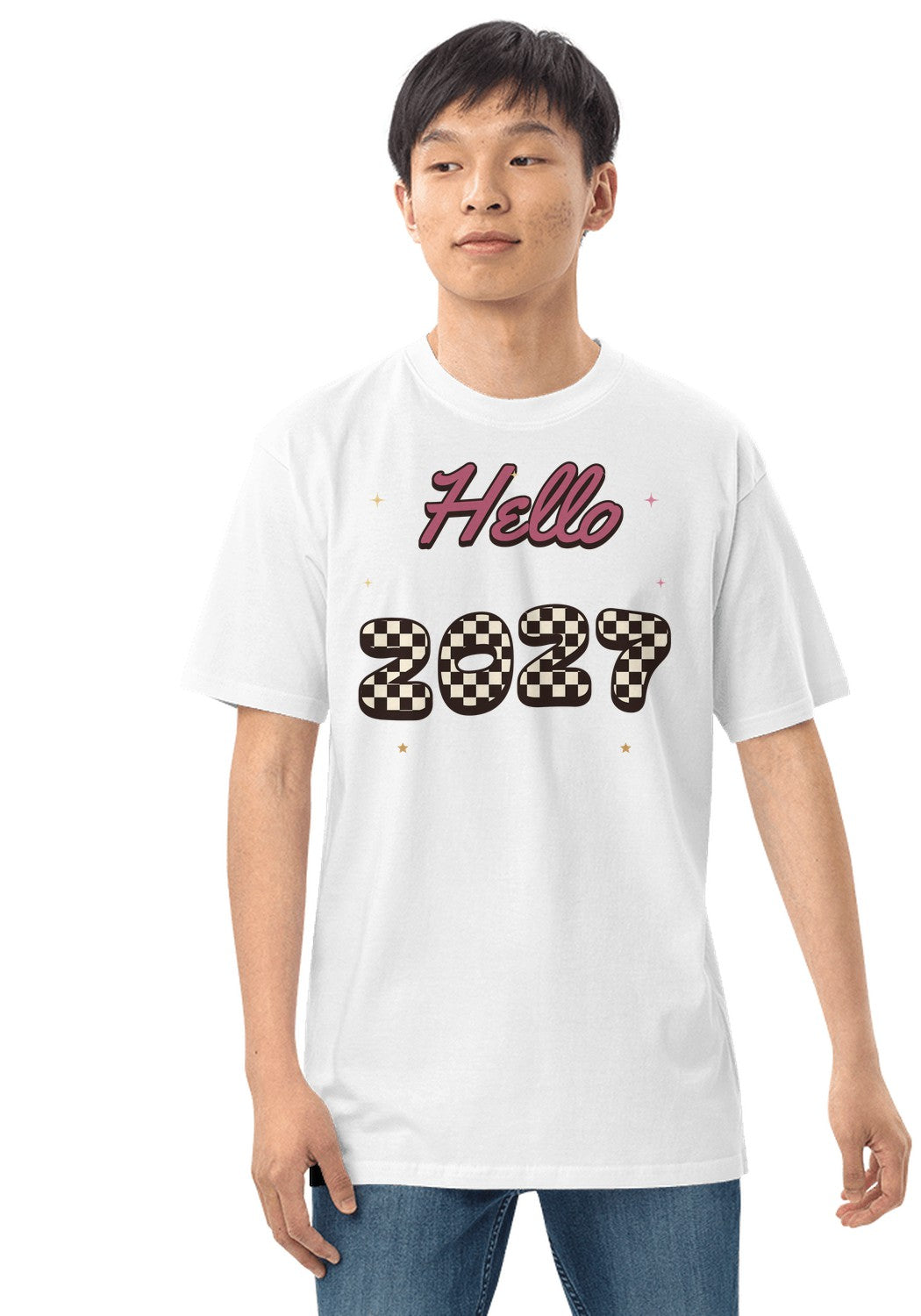 Hello 2027 t-shirt in White