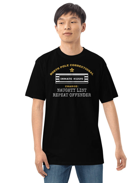 Naughty List Repeat Offender t-shirt in Black