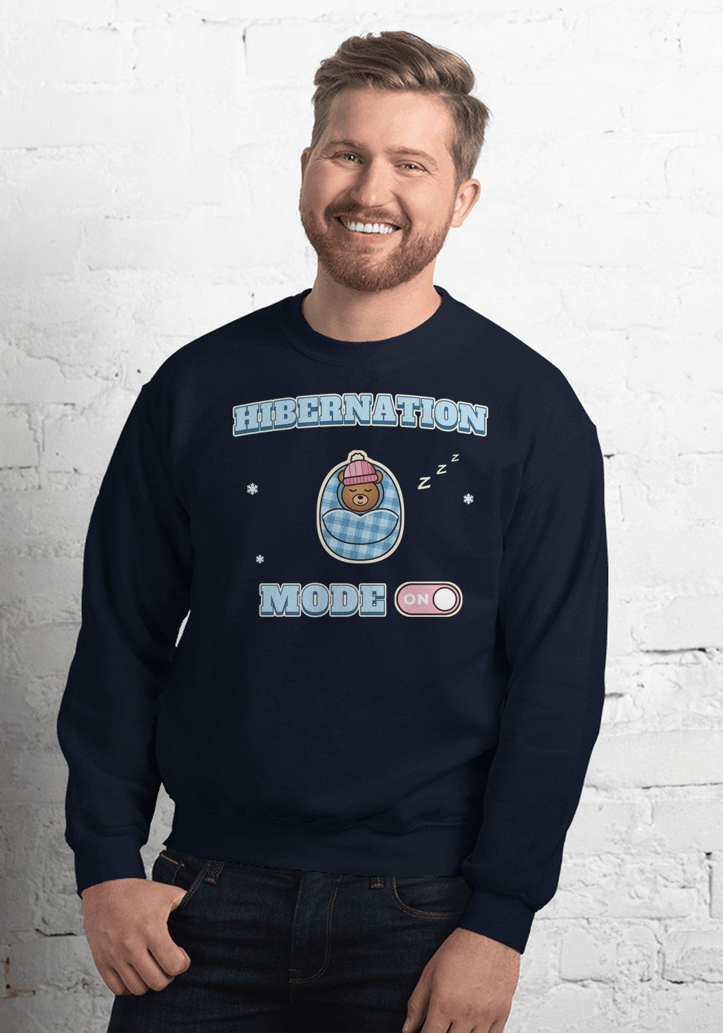 Hibernation Mode sweatshirt in Navy