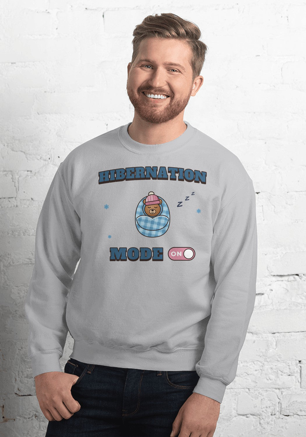 Hibernation Mode sweatshirt in Sport Grey