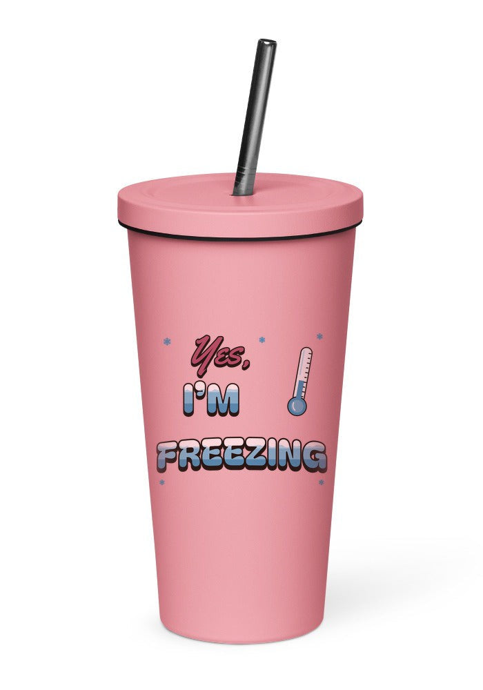 Yes, I'm Freezing tumbler in Pink