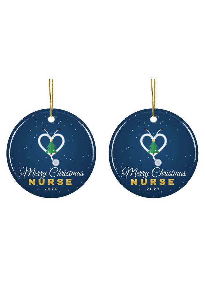 Nurse Christmas ornament dated 2026 or 2027