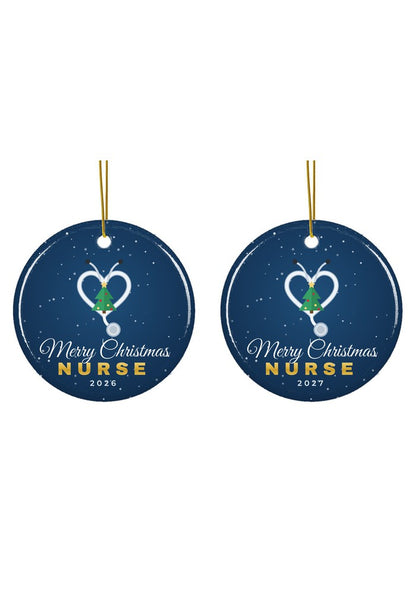 Nurse Christmas ornament dated 2026 or 2027