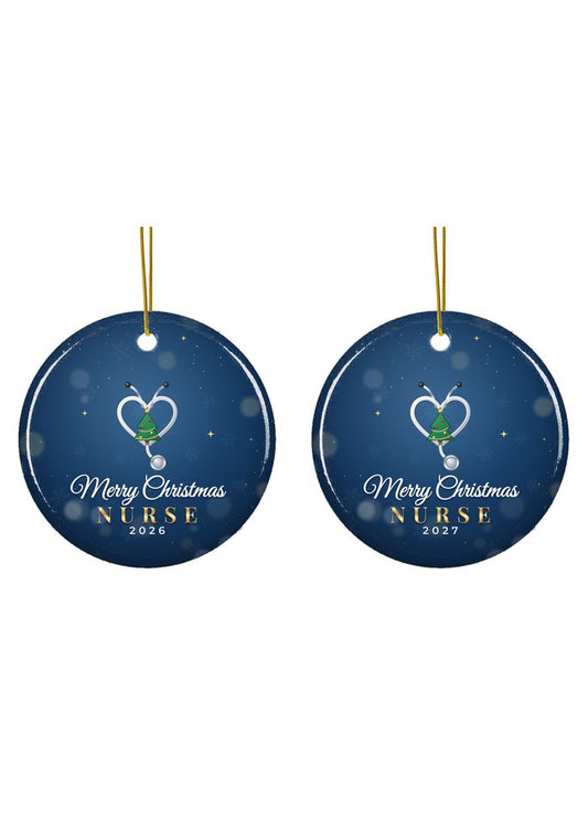 Nurse Christmas ornament dated 2026 or 2027